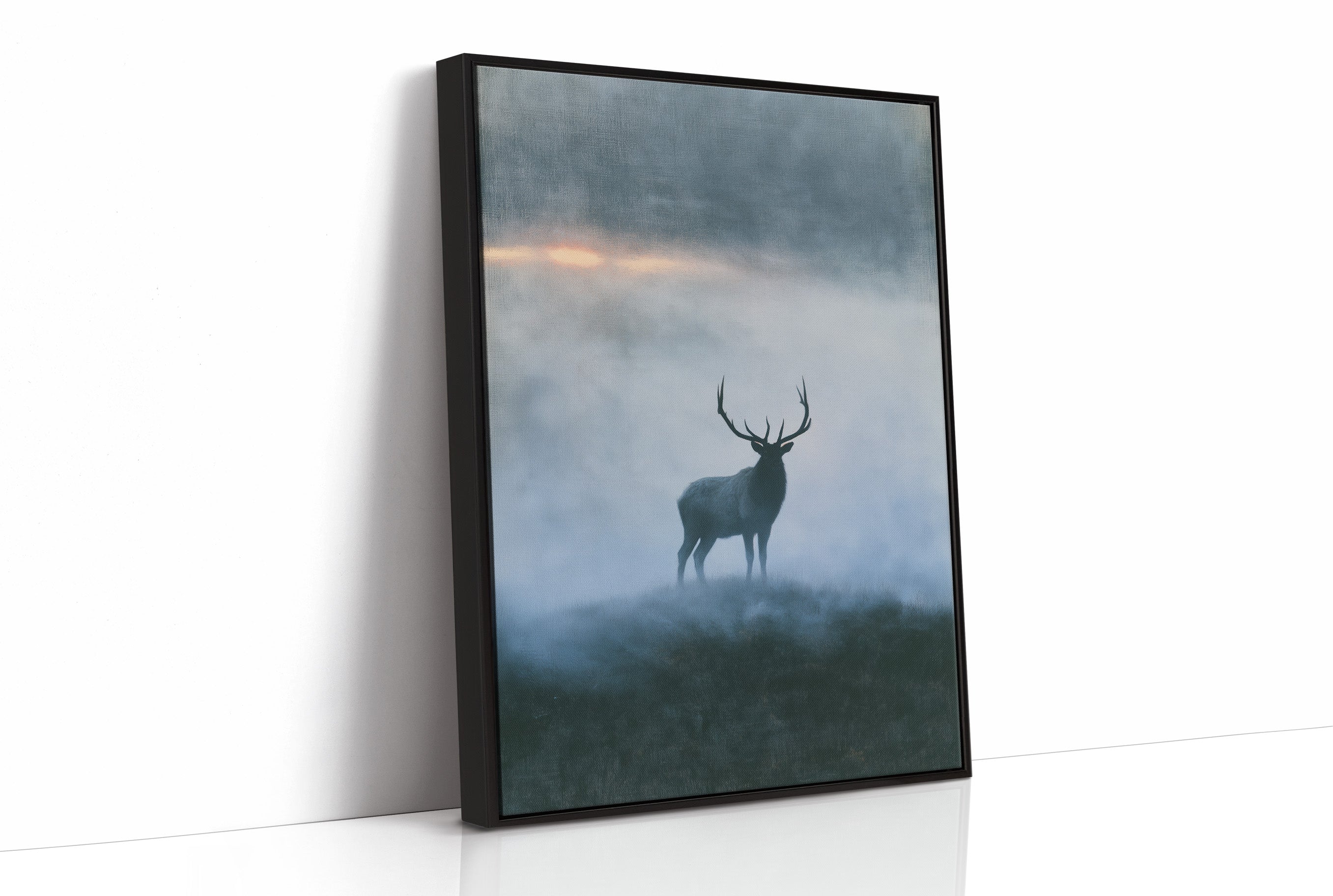 Elk on the Misty Ridge