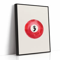 Lucky Number Three Glows Ruby