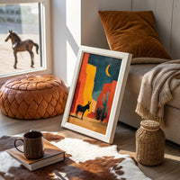 Desert Moon Finds Silent Companions