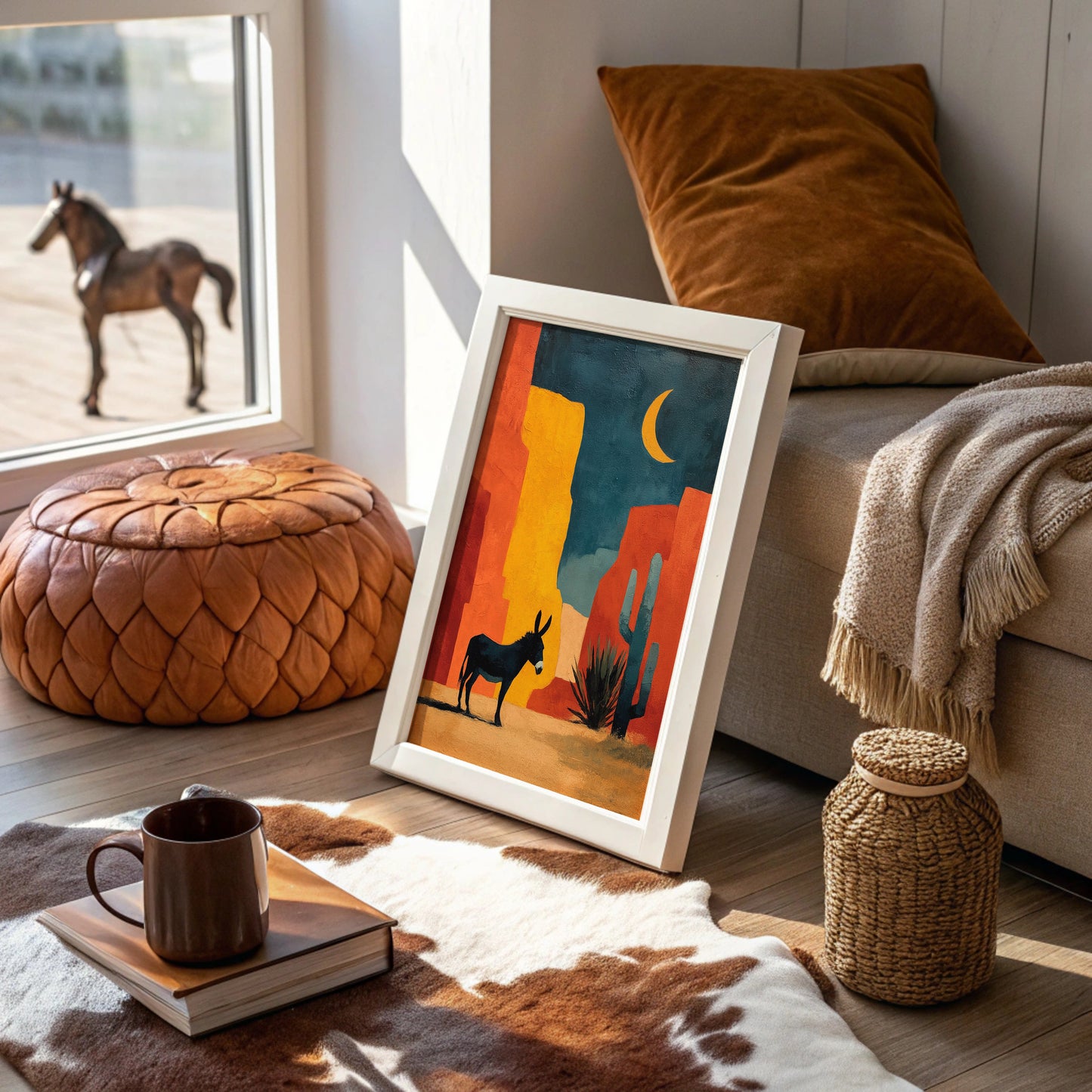 Desert Moon Finds Silent Companions