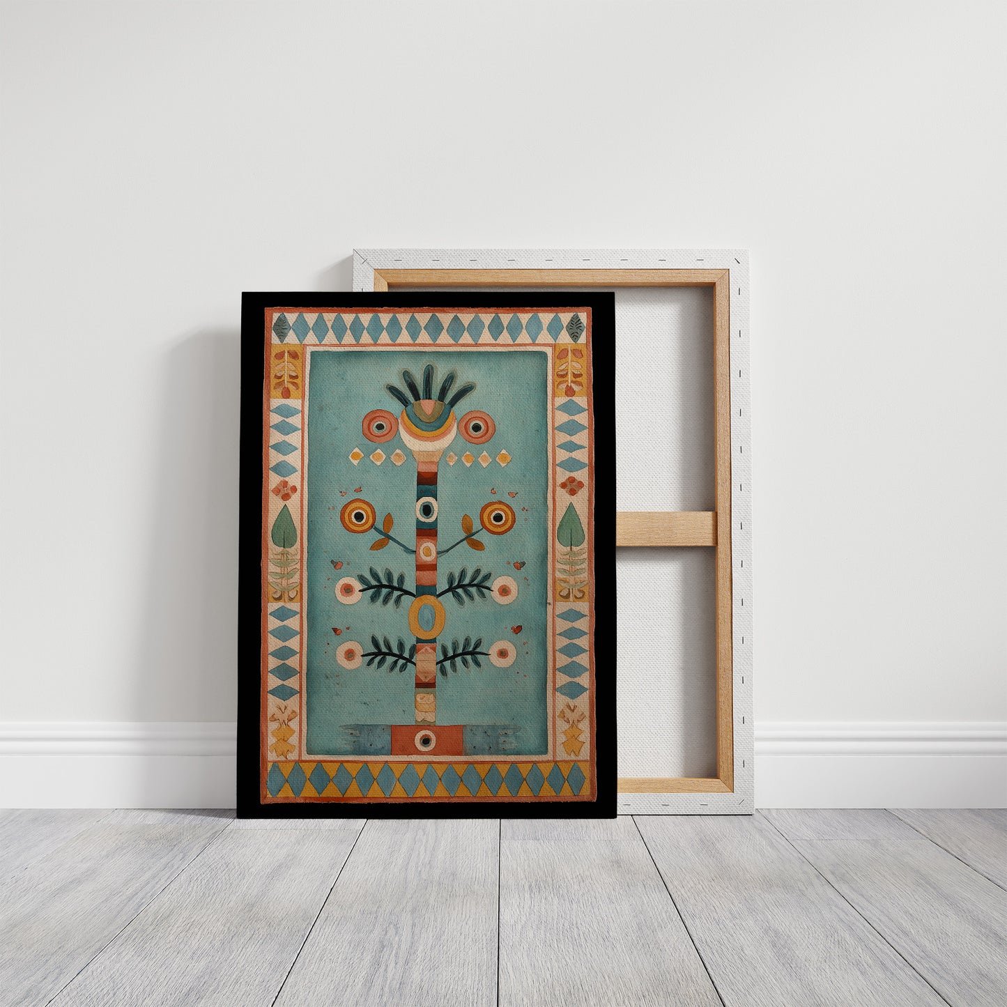Folk Totem in Teal