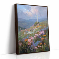 Sacred Summit Blooms Under Pastel Skies