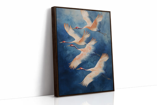 Dancing Cranes Paint The Sky