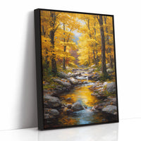 Maple Light Dances On Mountain Stream