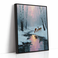 Deer at Rose Dawn
