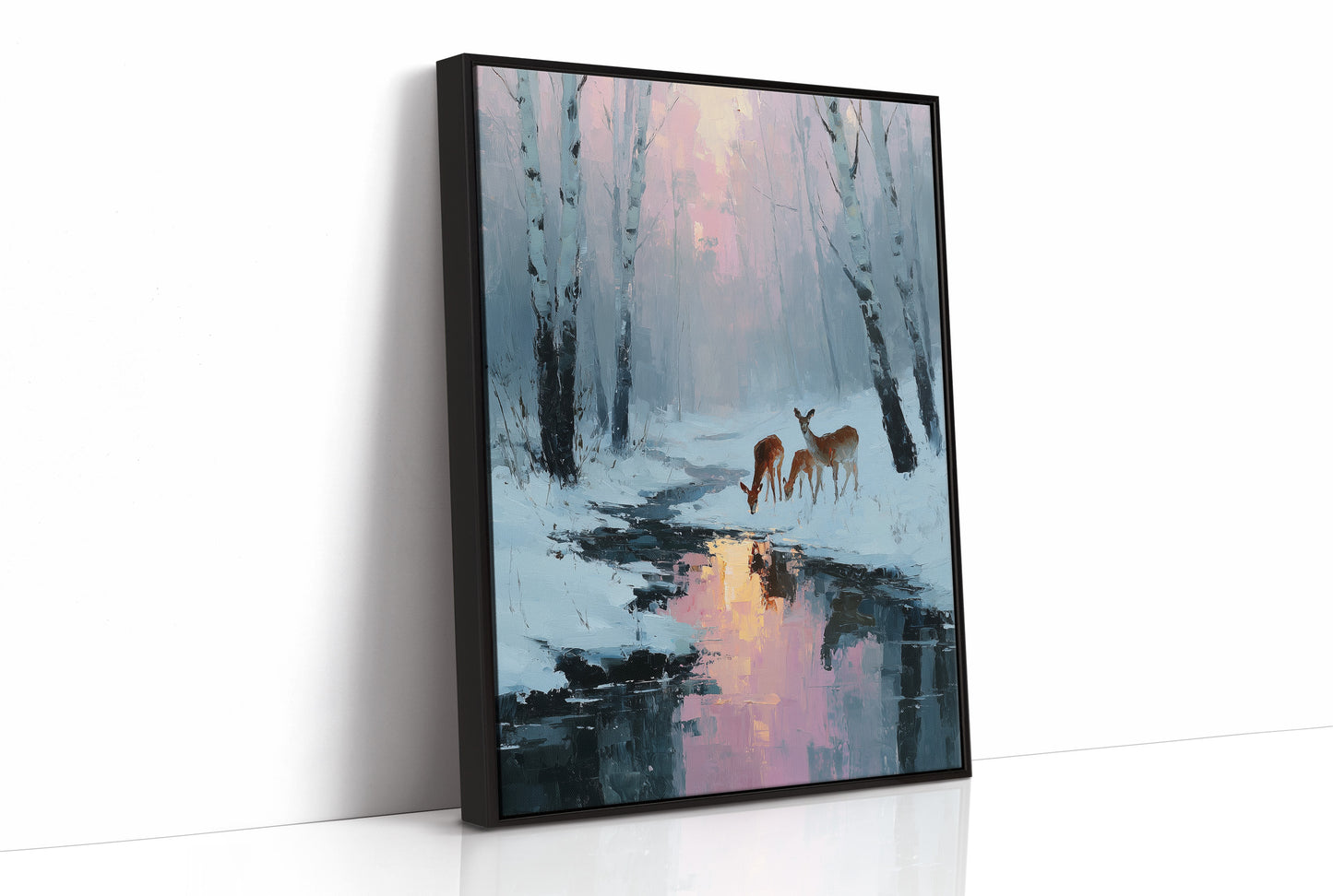 Deer at Rose Dawn