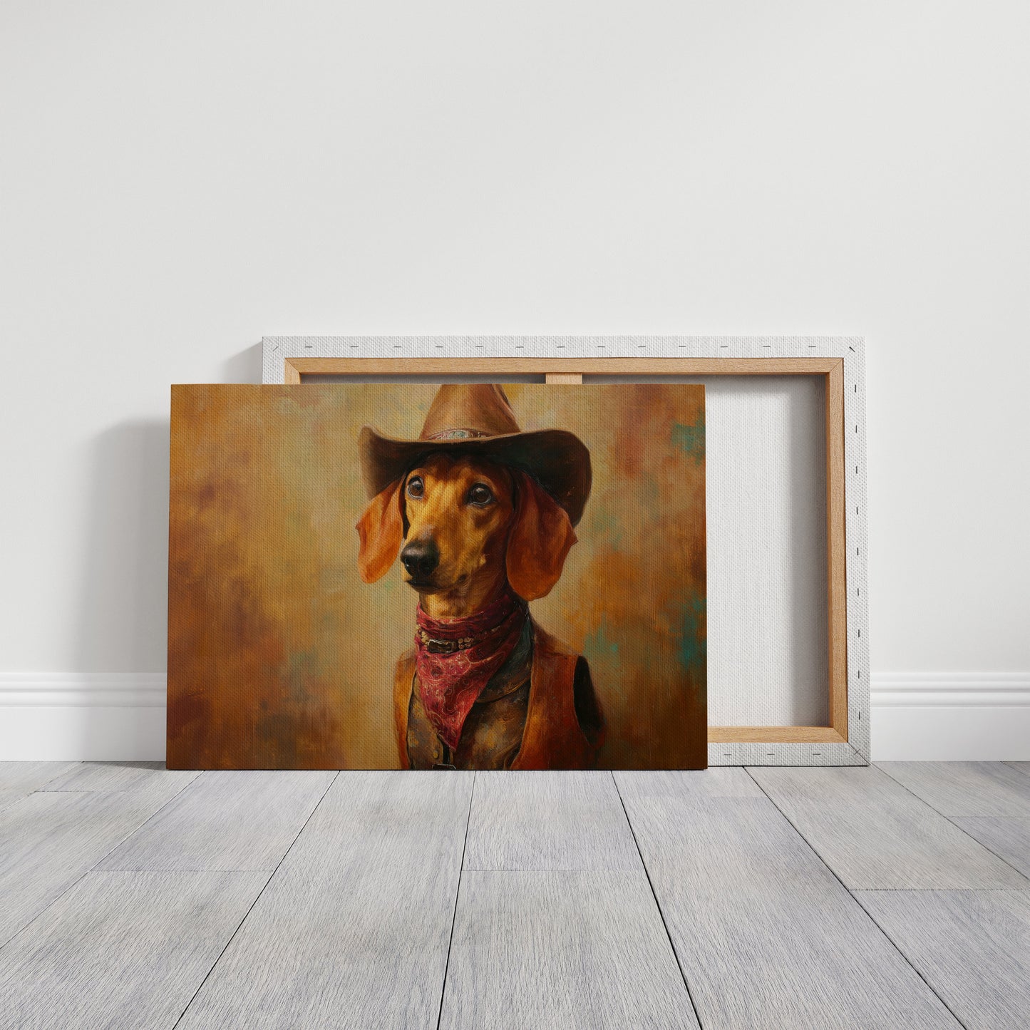 Dachshund Wears The Sunset Trail