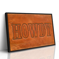 Howdy, Tooled In Leather