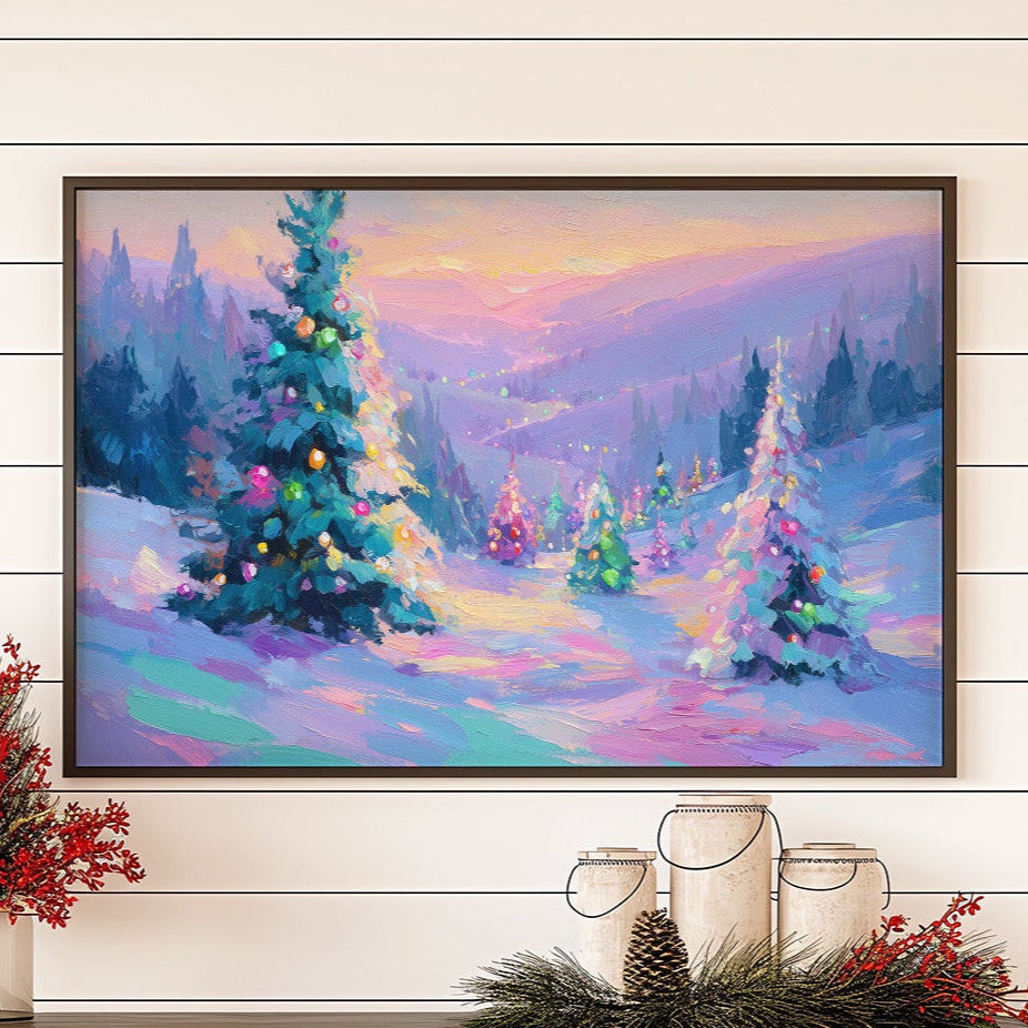 Winter Magic Paints The Mountain Pink