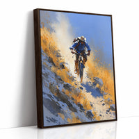 Downhill Through Golden Scrub