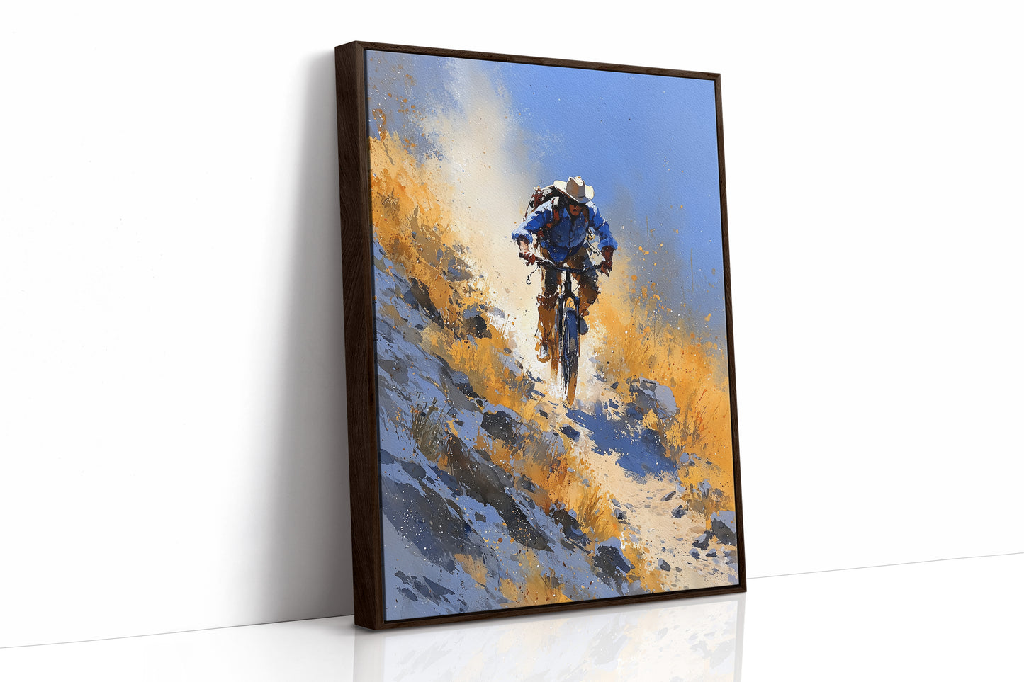 Downhill Through Golden Scrub