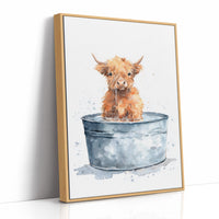 Little Highland in a Tin Bath