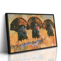 Three Turkeys, Full Display