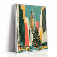 NYC Skyline Christmas Glow