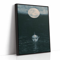 Surfacing Beneath a Pale Moon