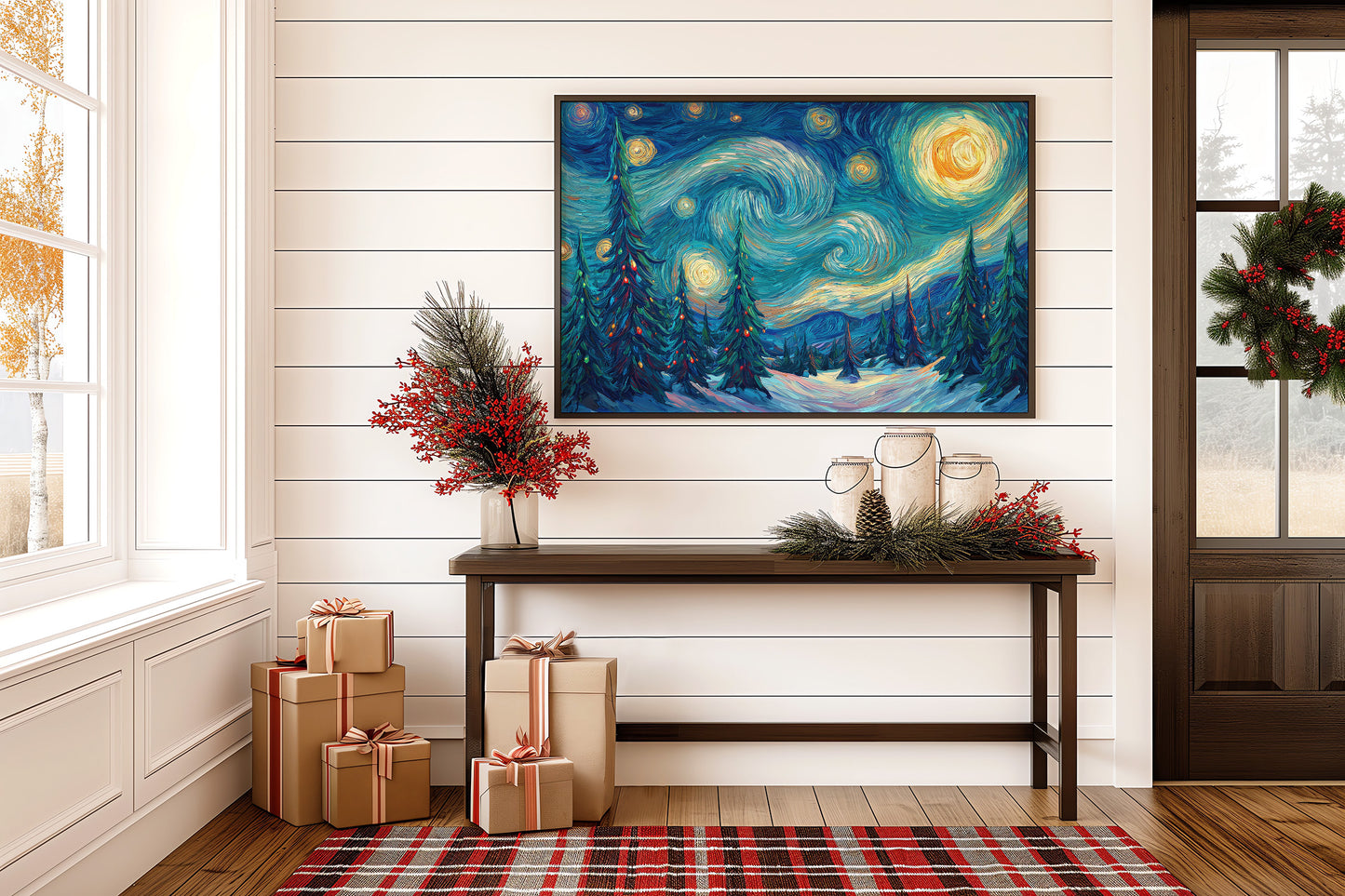 Starlit Pines Dance Through Time