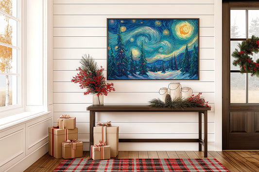 Starlit Pines Dance Through Time