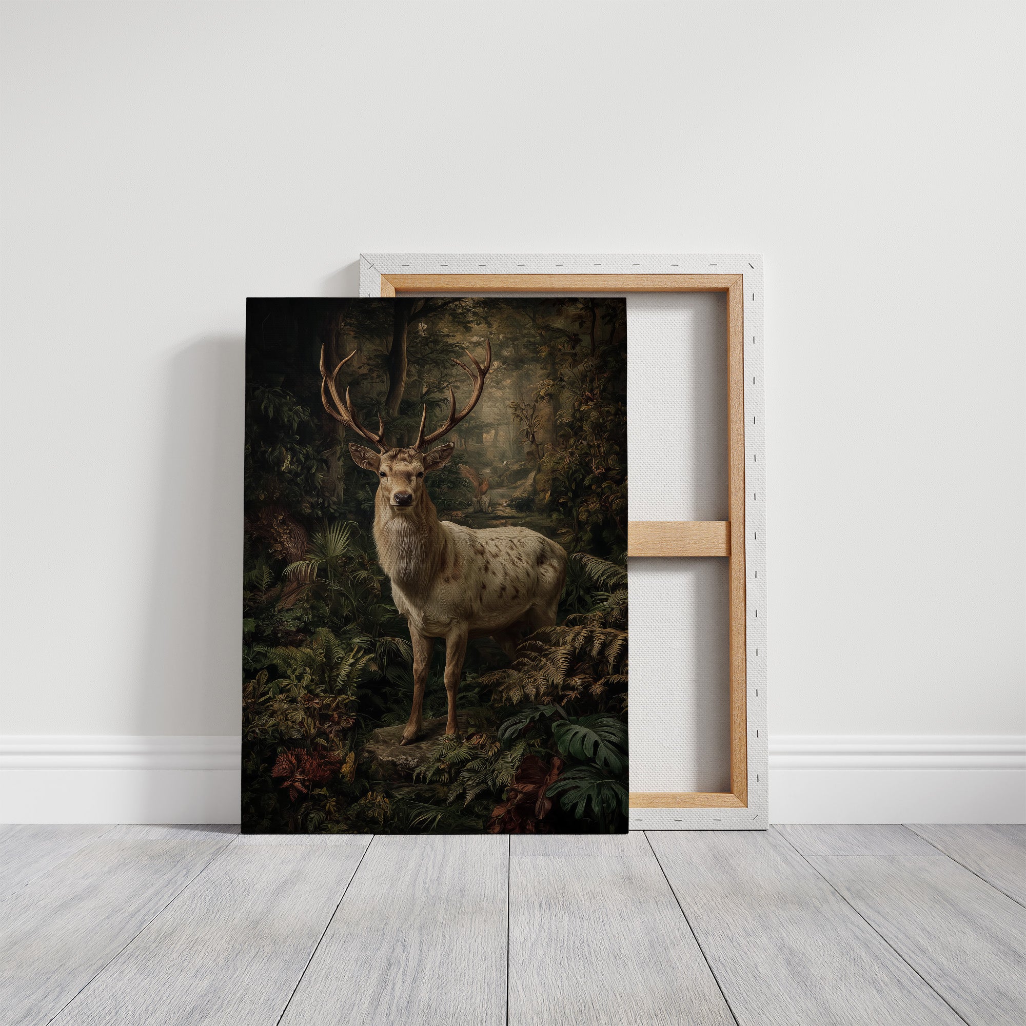 Noble Stag Among Ancient Ferns