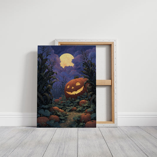 Grinning Beneath the Harvest Moon