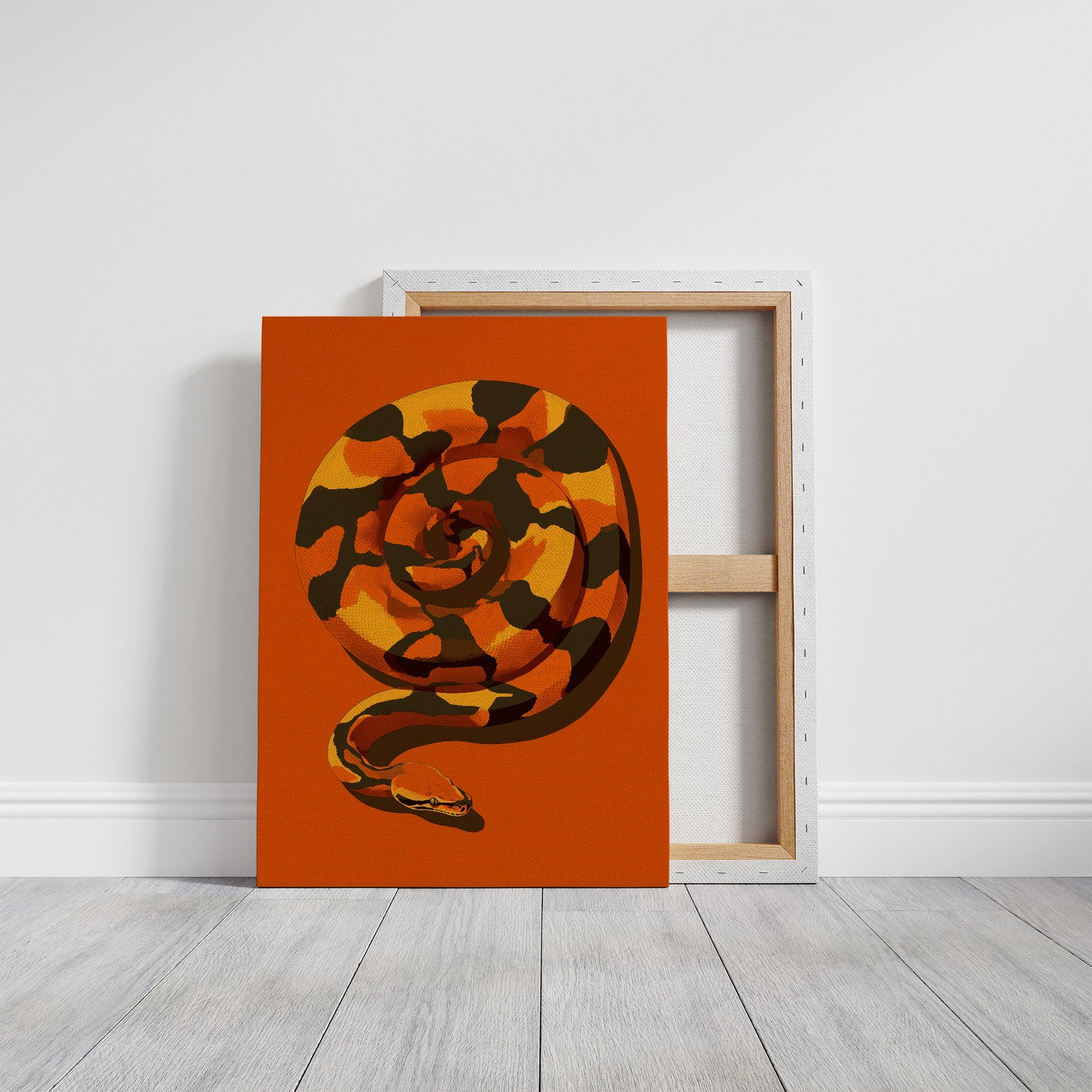 Coiled Heat in Burning Orange