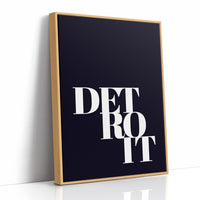 Detroit Bold Typography Print
