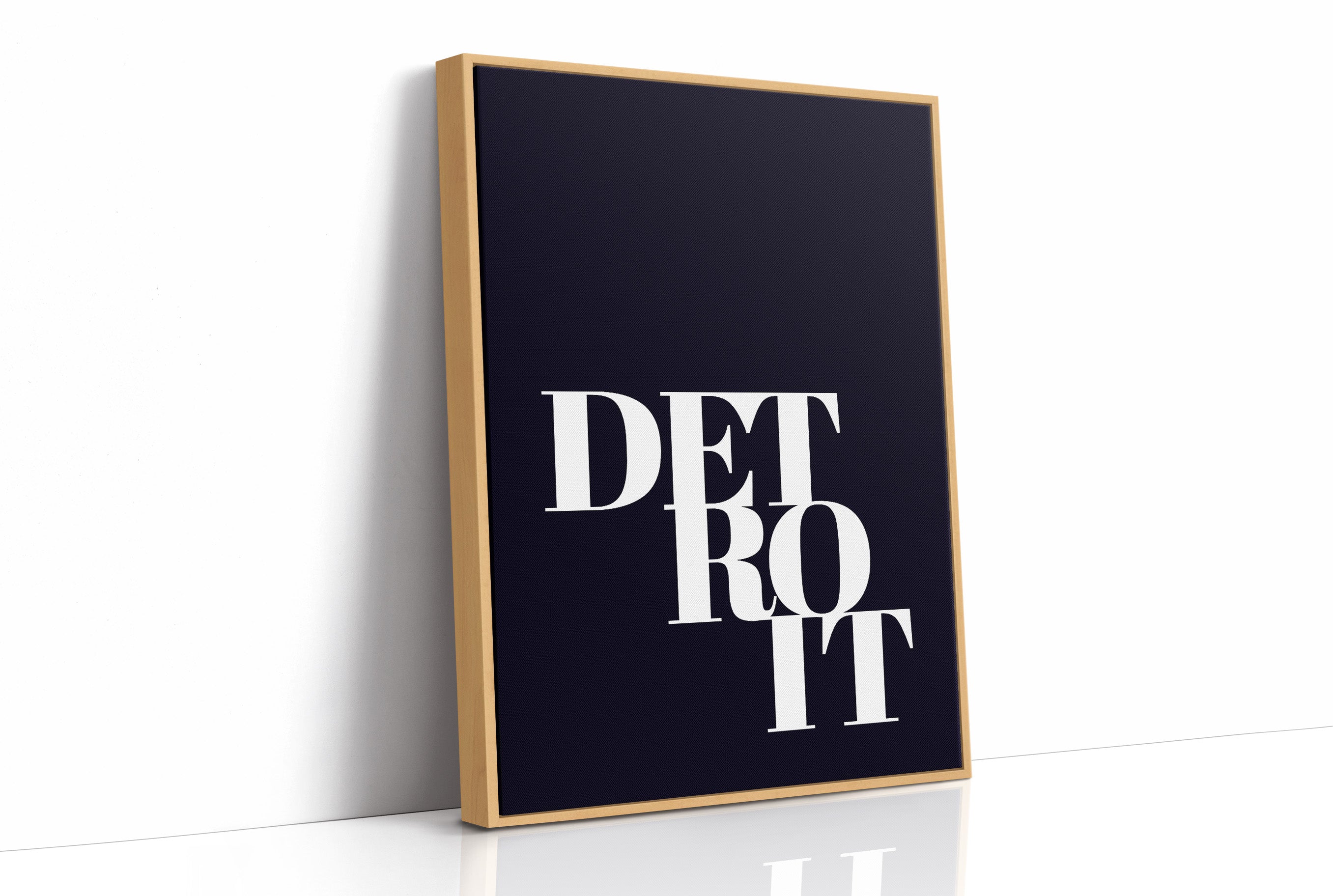 Detroit Bold Typography Print