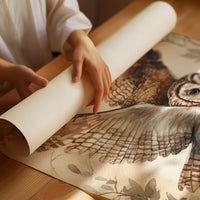 Majestic Owl Watercolor Print - Nature Wildlife Art - Matte Poster image 1