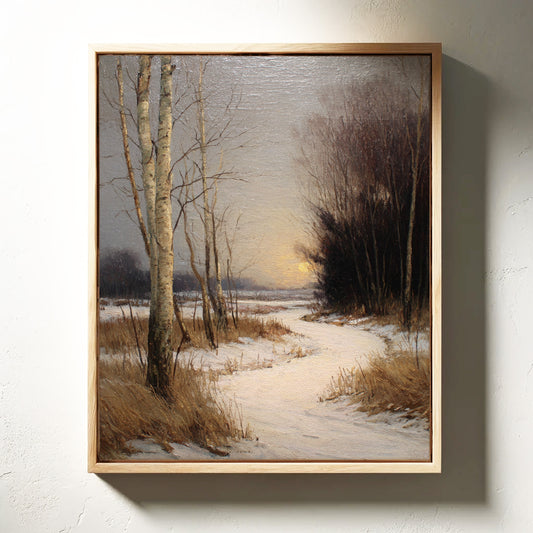 When Snow Meets Setting Sun