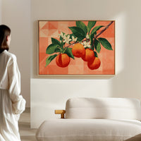 Citrus Blossoms Dance In Coral