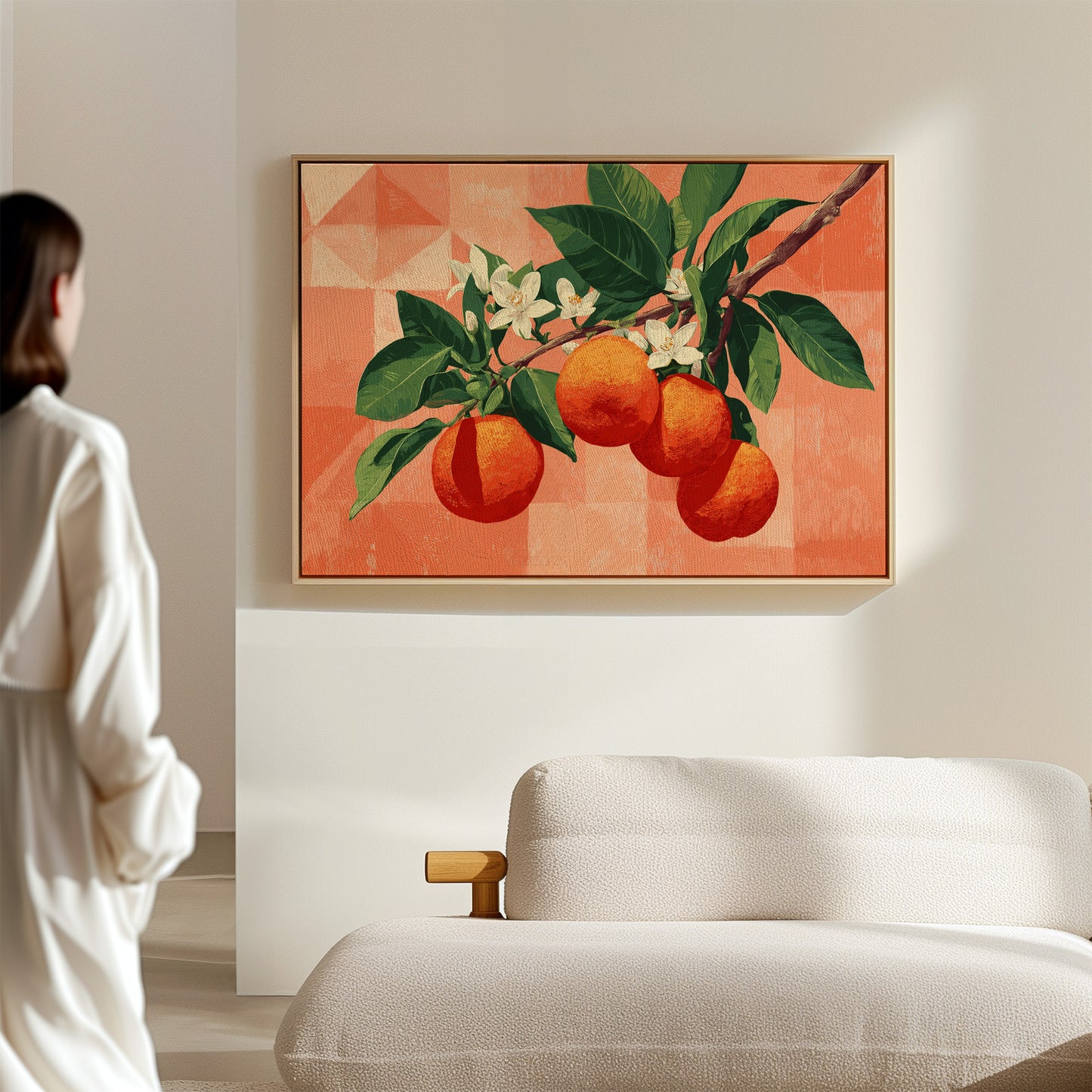 Citrus Blossoms Dance In Coral