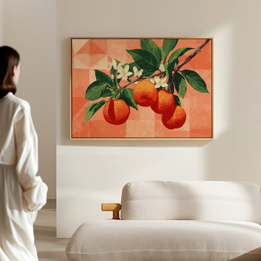 Citrus Blossoms Dance In Coral