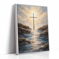 Radiant Faith Between Rocky Shores
