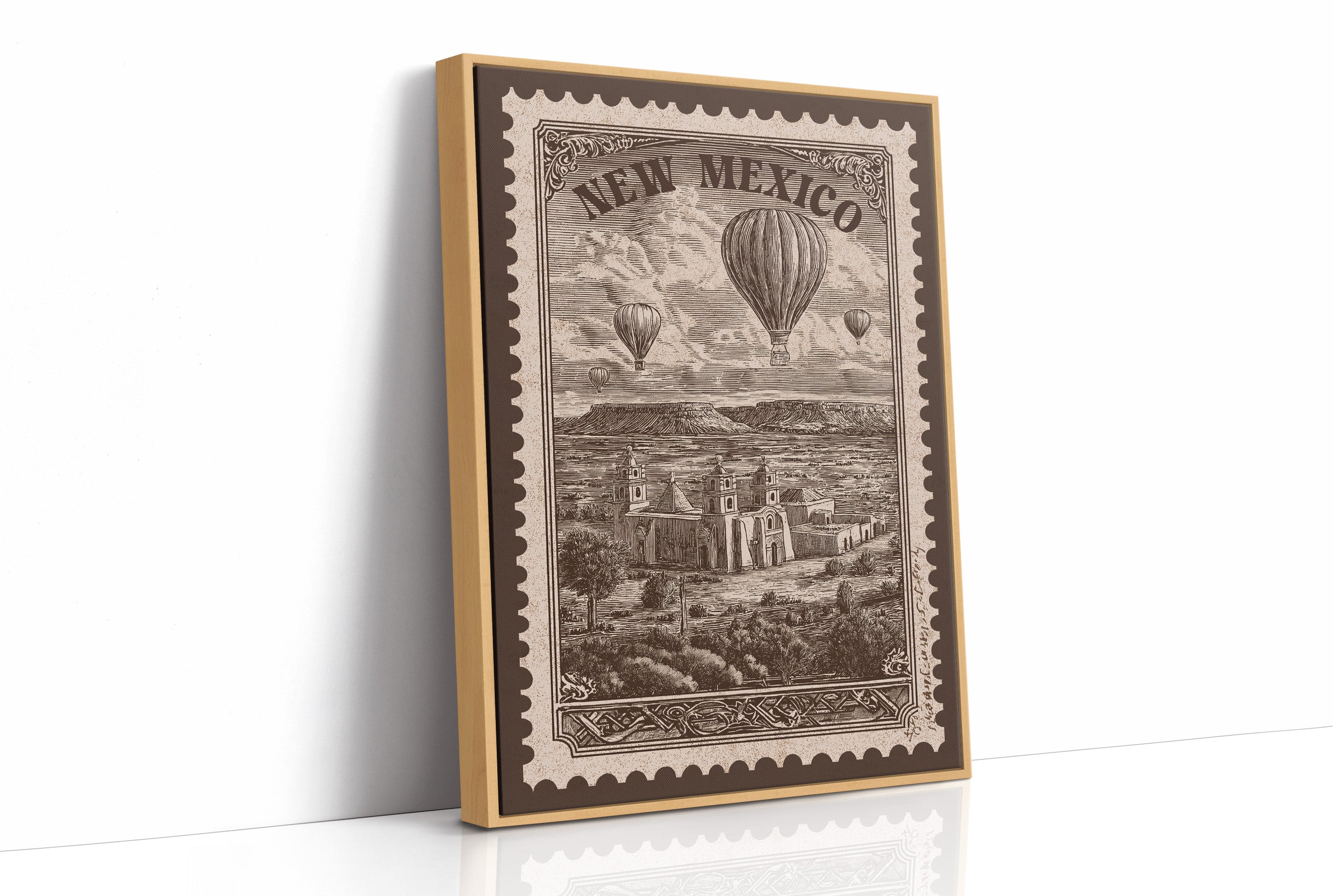 New Mexico Vintage Travel Stamp