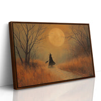 Autumn Path Under Harvest Moon