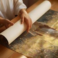 Radiant Path Through Golden Meadow