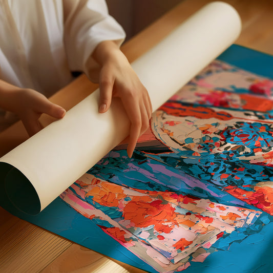 Floral Cowboy Boots Impasto Study