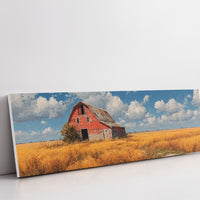 Golden Fields Red Barn