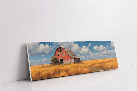 Golden Fields Red Barn