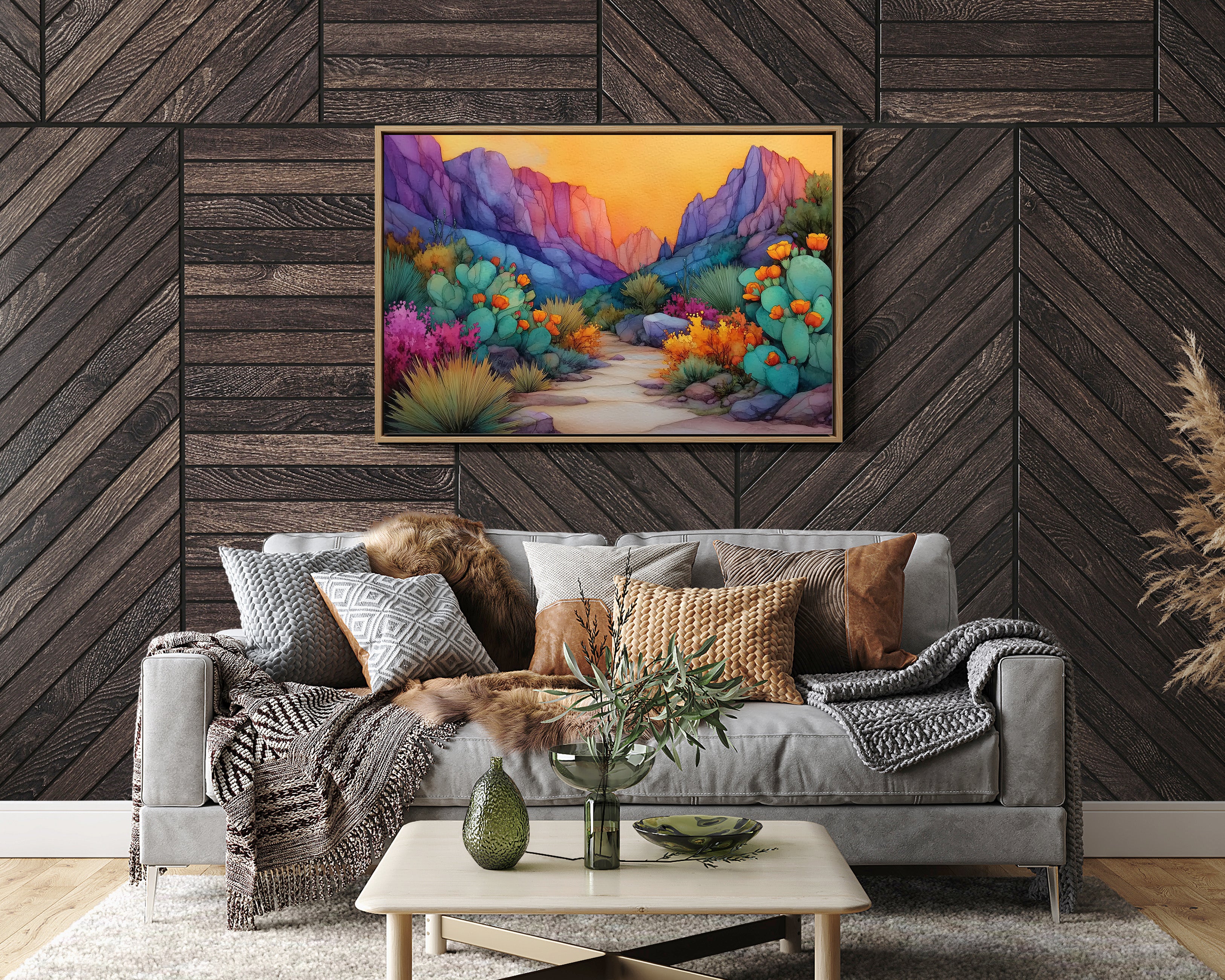 Cactus Blooms Paint Desert Rainbows