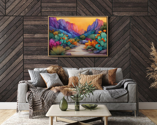Cactus Blooms Paint Desert Rainbows