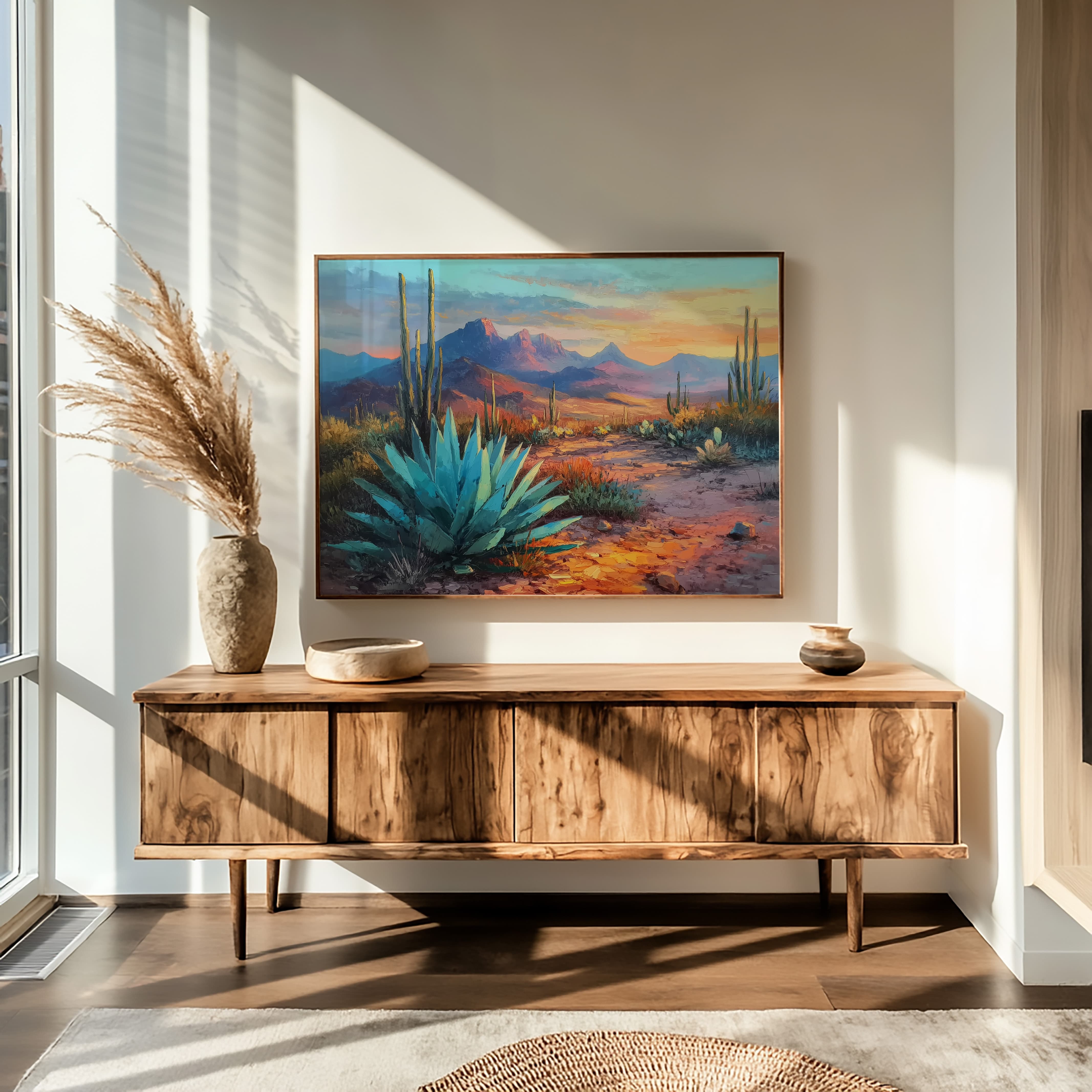 Blue Agave Greets Desert Dawn