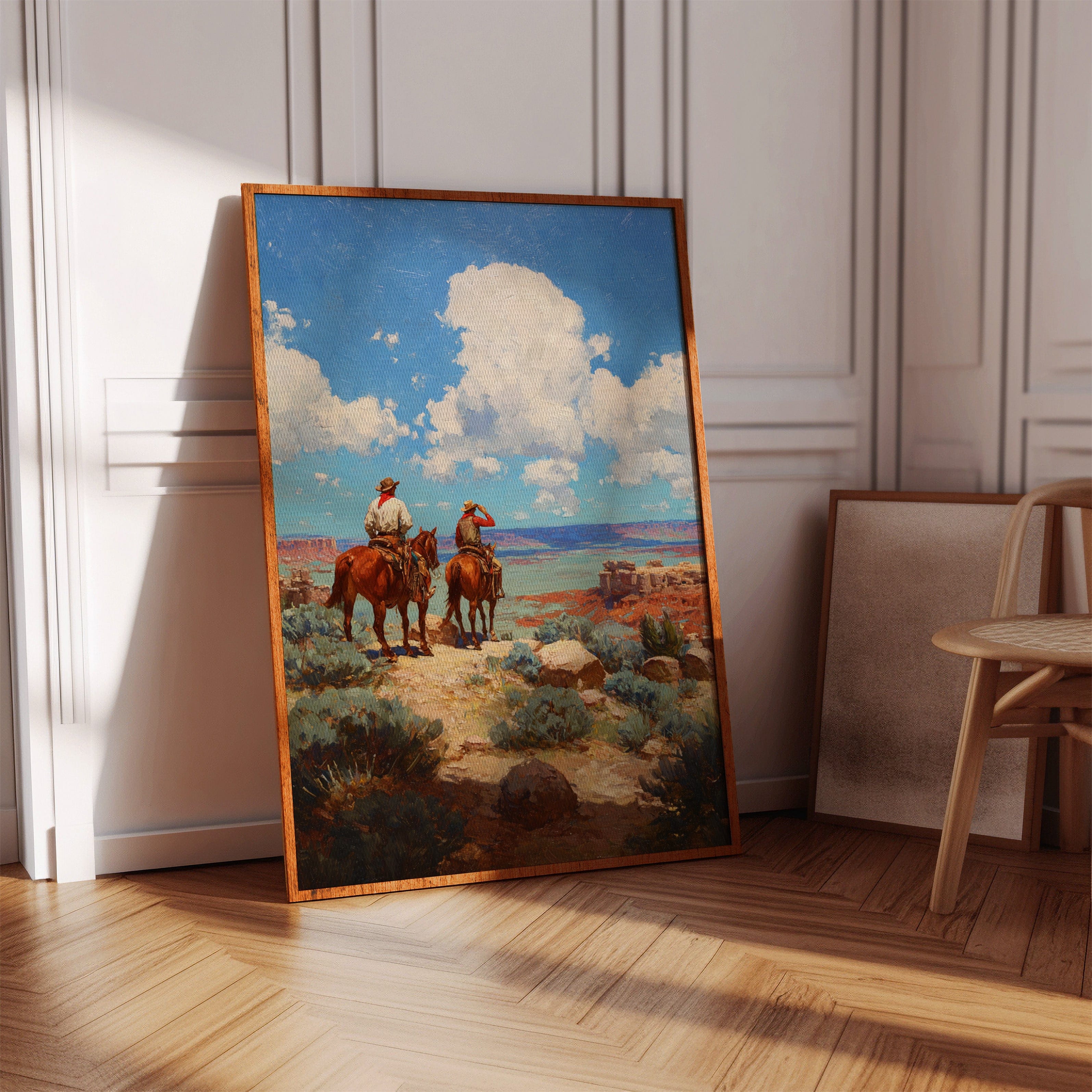 Riders Survey The Canyon's Song