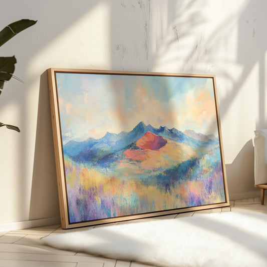 Lavender Fields Meet Coral Mountains