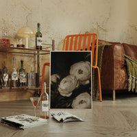 Ivory Roses in Baroque Shadow