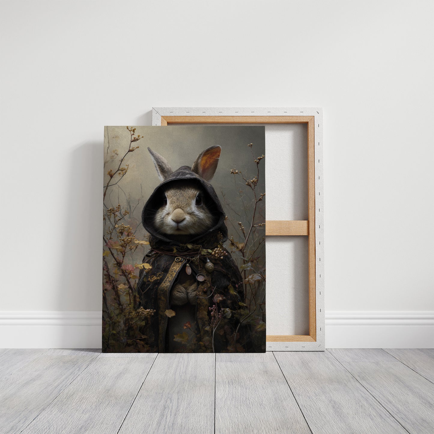 Forest Traveler In Velvet Cloak