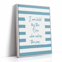 Teal Stripes Carry Ocean Promises