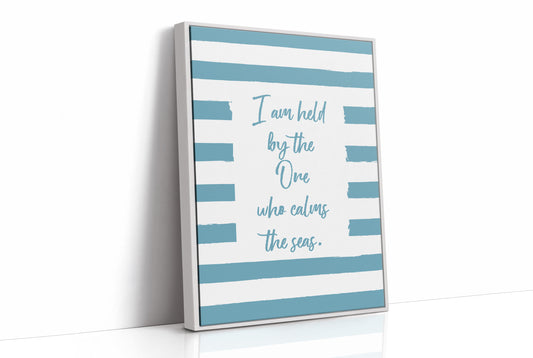 Teal Stripes Carry Ocean Promises