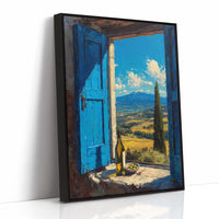 Valley Beyond Blue Shutters