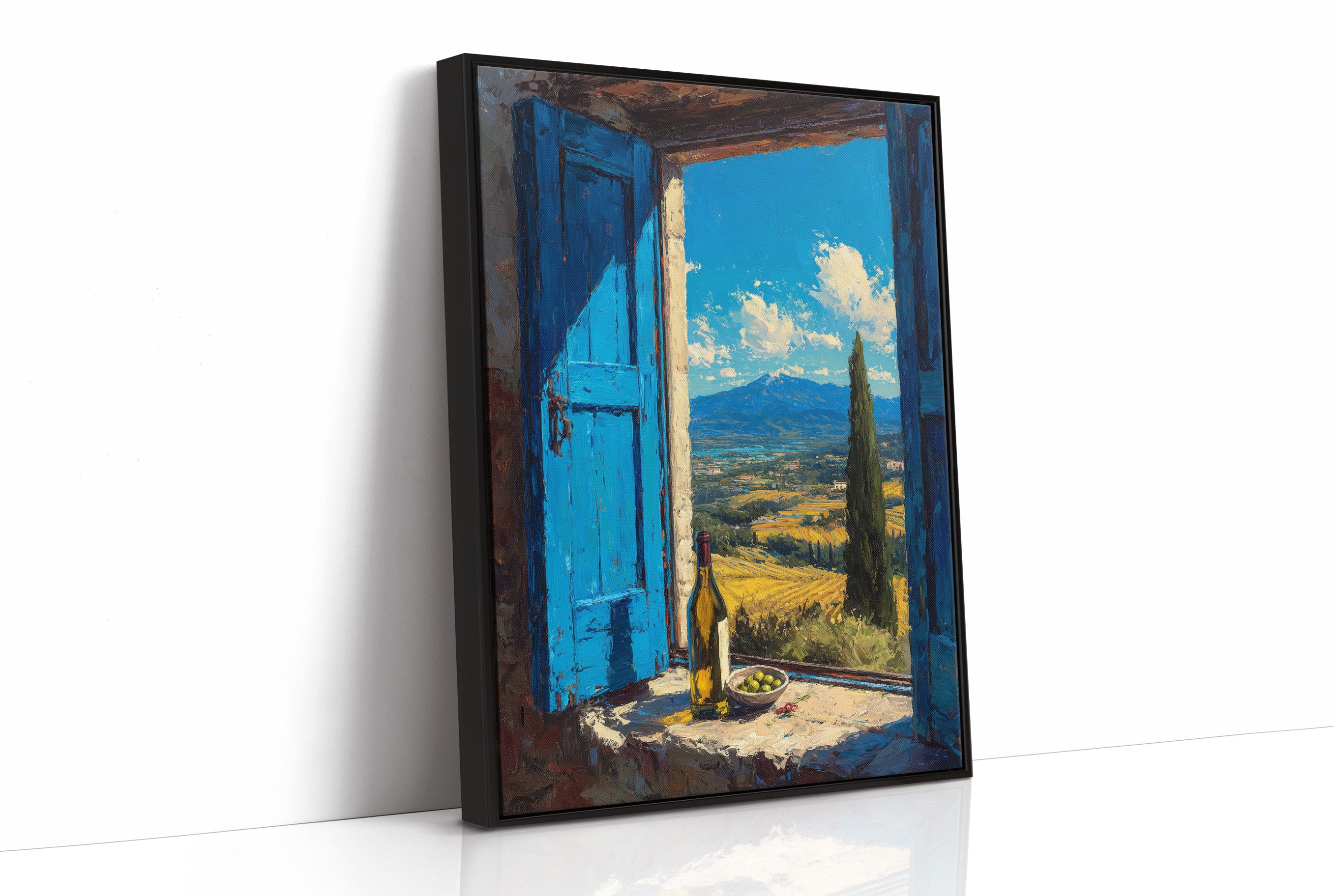 Valley Beyond Blue Shutters