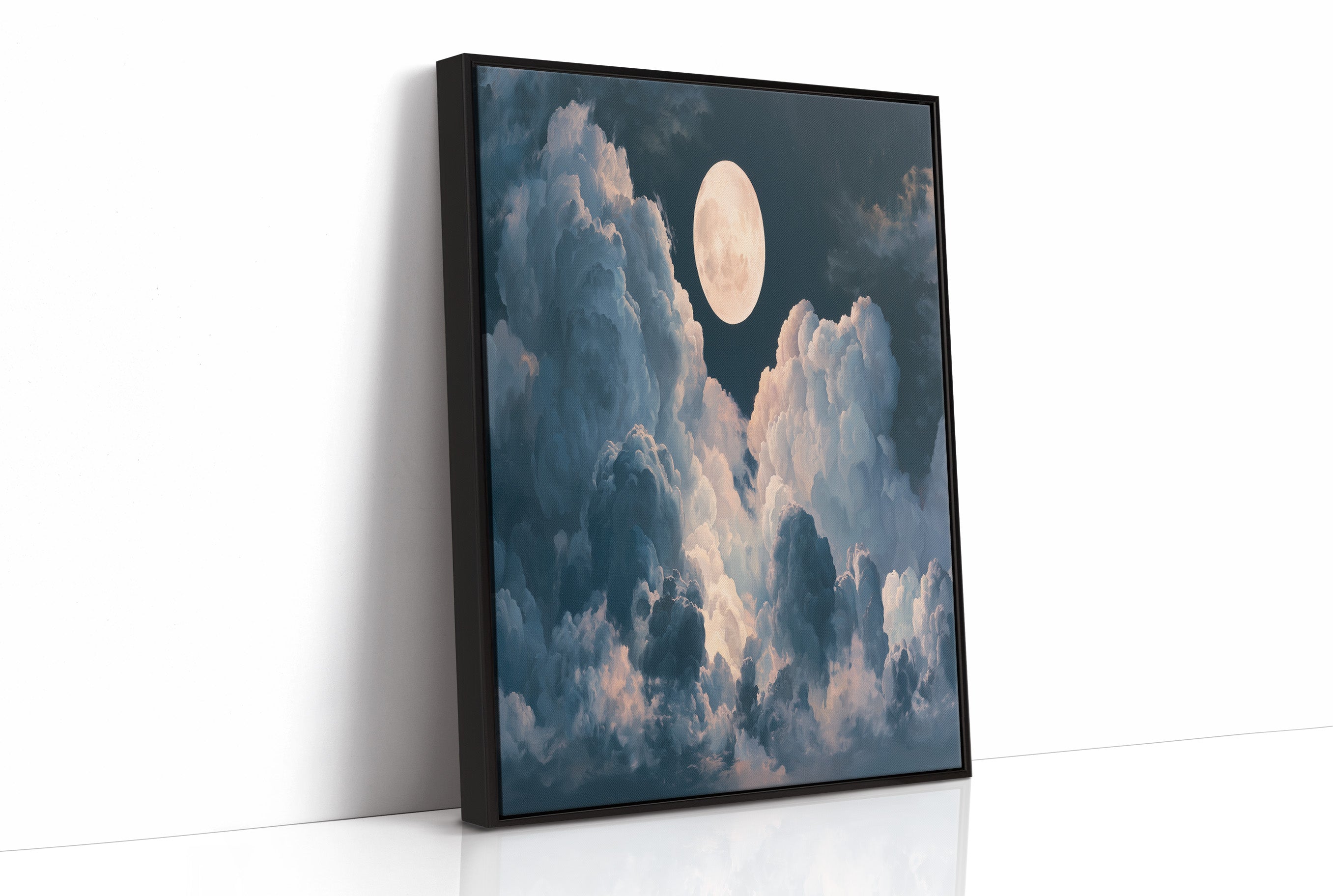 Full Moon Above the Clouds